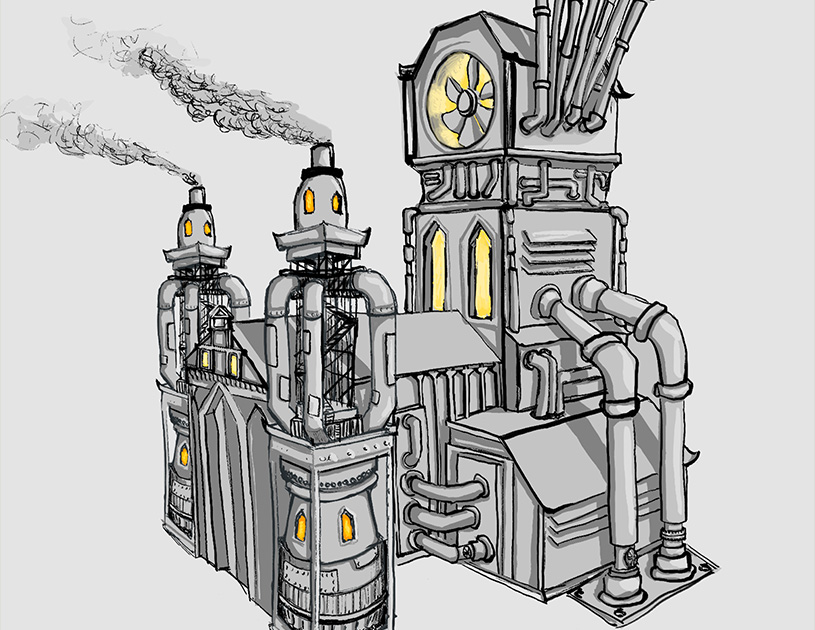 3D Model of the church Building In-Game