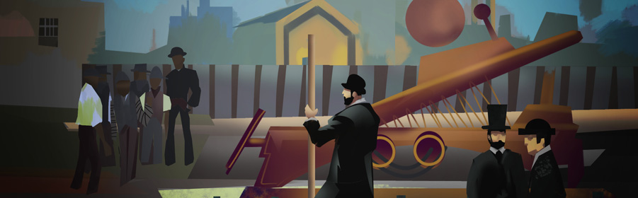 A graphical depection of the daily life in the world of Fortress Astray