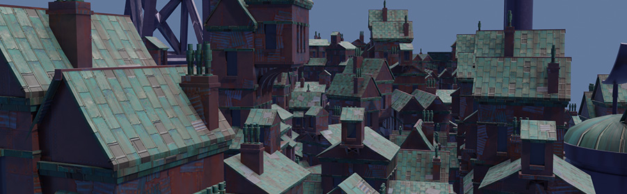 a view of the rooftopf of your city